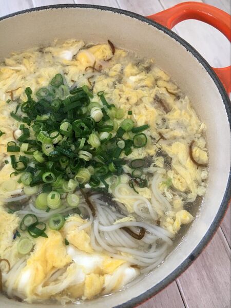 すっぱとろ〜りなにゅうめんスープ
