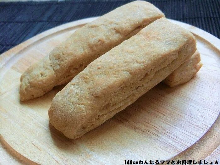 ポリ袋で簡単★黒糖スティックパン