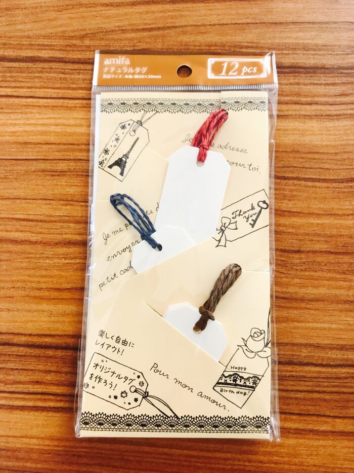 セリアのナチュラルタグ