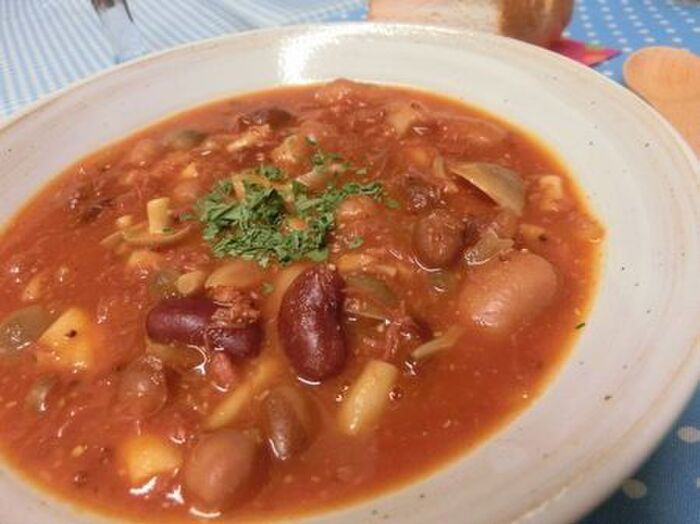 5分でこのコク☆ 缶詰だけでシチュー風スープ