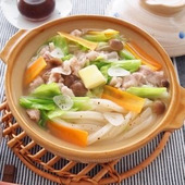 中からぽかぽか!体があたたまるレシピ「ガリバタ鍋うどん」