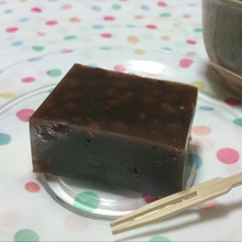 ぜんざいとインスタントコーヒーでコーヒー羊羹