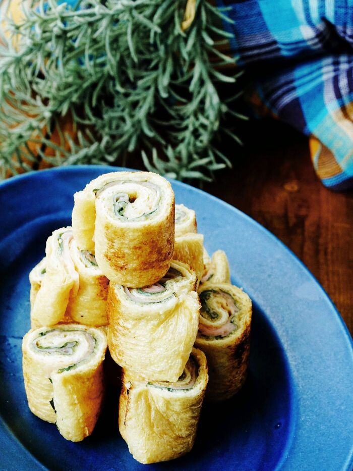 半分にカットして盛り付け