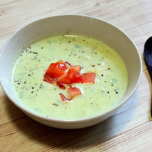 ポカポカ体温まる♪アボカド豆乳スープ