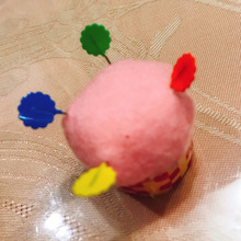 ペットボトルのフタで簡単ピンクッション♬