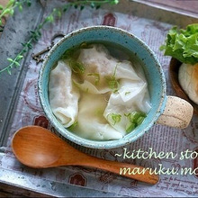 納豆好きさんにお勧め♪ネバとろ納豆入りワンタンスープ