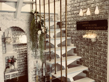 ダイソーのクッションレンガシートは、壁一面に貼るとステキ♡