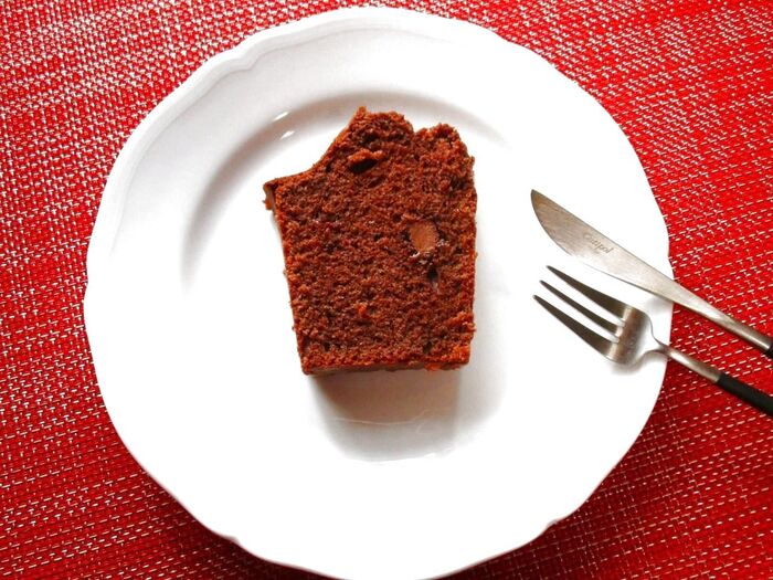 玄米粉入りチョコパウンドケーキ