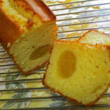 栗きんとんのリメイク!栗きんとん入り玄米粉パウンドケーキ♪