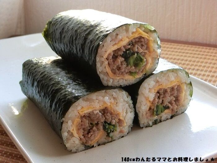 そぼろの簡単恵方巻き♪