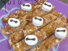 バレンタインに*子どもでも作れる*ザクザク簡単チョコマシュマロバー