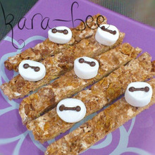 バレンタインに*子どもでも作れる*ザクザク簡単チョコマシュマロバー