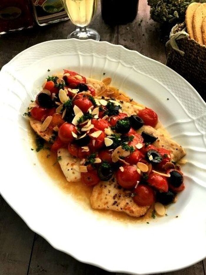 トマトたっぷり~たまにはイタリアンなメカジキのソテー!
