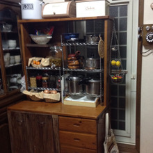 使わなくなったシステムベッドをリユース♪キッチン収納棚にリメイク♪