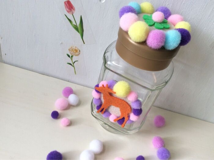 コーヒーの空きビンで♡インスタントに〜夢かわボトル♡