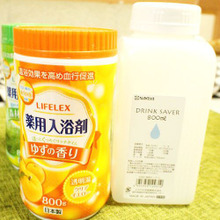 溺愛中のセリア「Drink Saver (ドリンクセイバー)」 で入浴剤をスッキリ