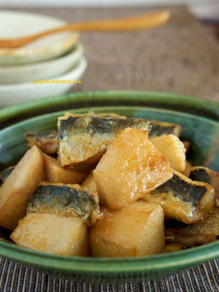 揚げ里芋といわしの煮物 節分メニューにも!