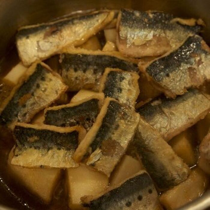 3 煮ます。