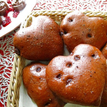 ハートのデザートフォカッチャ(チョコ&ブラックペパー)