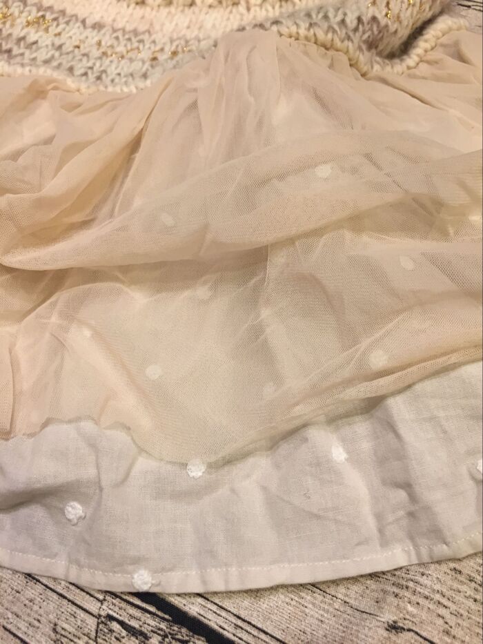 切り替えのスカート部分を作ります