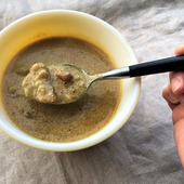 体ぽかぽか。やさしい味わい もち麦入り豆乳クリームスープ