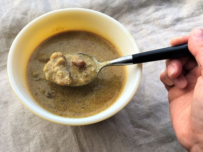 体ぽかぽか。やさしい味わい もち麦入り豆乳クリームスープ