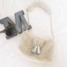 フェイクファーで作る★チェーンバッグ