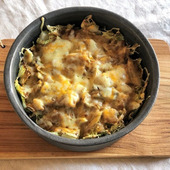 おもちがとろ~り♪ 白菜のミルフィーユカレーグラタン