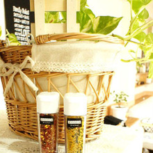 ふりかけ保存に使いやすいセリアのスパイスボトル