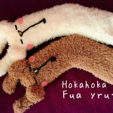 ダイソーふわふわソックスでユルかわ♡ホットマスクを作ろう♡