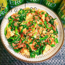 ビールもご飯も進む*簡単激ウマ!ニラ玉ナムル