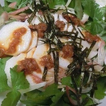 梅わさびだれがウマウマ♪ 長芋のサラダ