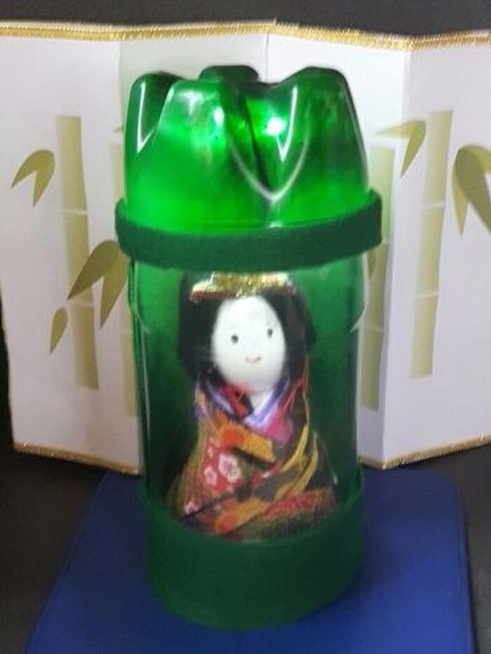 かぐや姫の人形をたまごの殻を使って作ってみました。(^_^)v✌♨✌