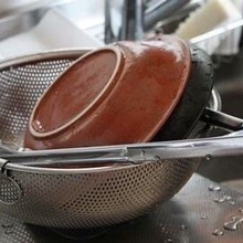 洗いあがった食器が約5分で乾く乾かし方