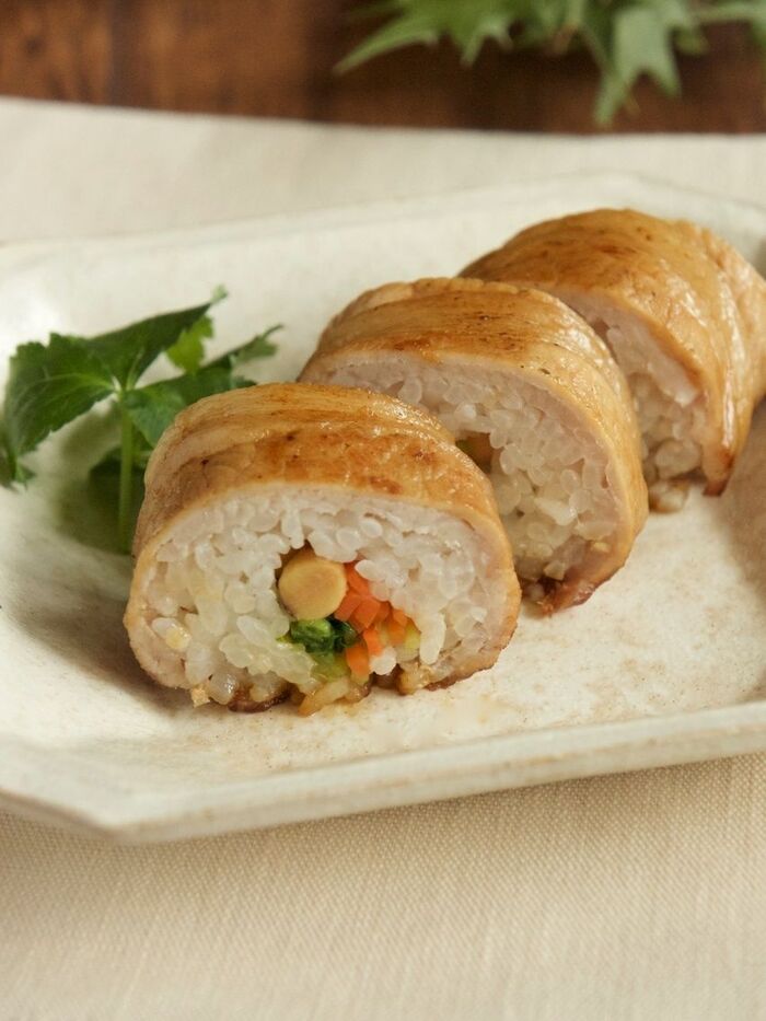 中身は味付け不要♪ 肉巻き恵方巻き