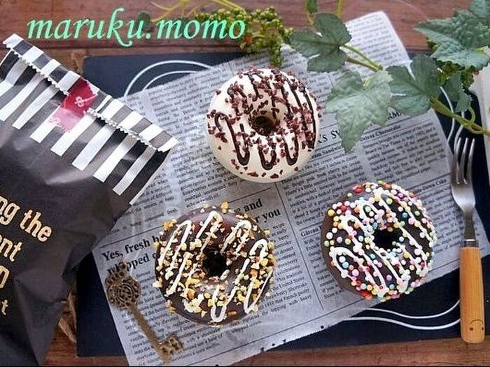 ダイソー100均のドーナツマグネットがカフェ風で可愛い❤