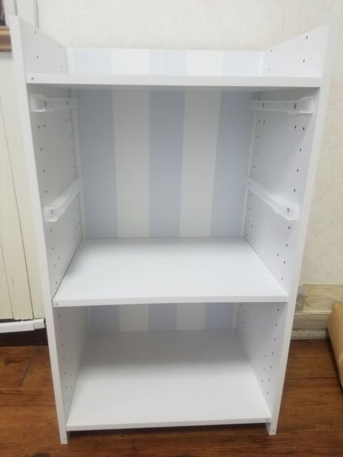 セリアの新柄リメイクシートでニトリのカラボをリメイク