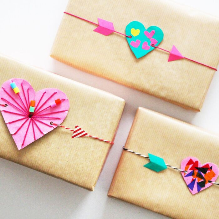 バレンタインラッピングに!簡単可愛いハートのタグ工作