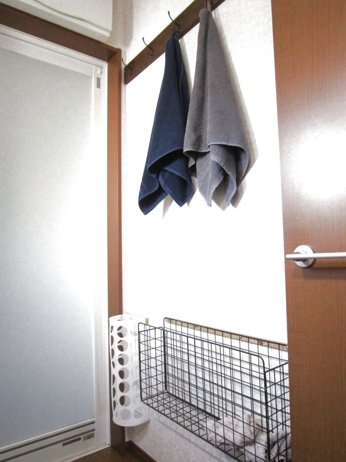 IKEAイケア「みんな知ってる・袋ディスペンサー」は脱衣所で活用「スッキリ・カスタマイズ」その③