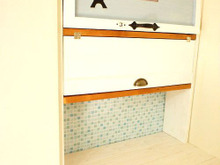 ダイソー★新登場のタイル柄リメイクシートで模様替え