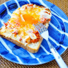 ボリューム満点!#キムチとえのきのチー玉トースト