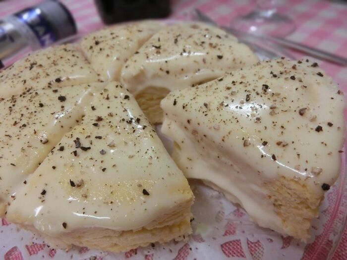 砂糖小麦粉不使用☆ レンチンのみ10分☆ チーズクリームのおから塩ケーキ