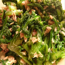 調味料一つだけ!白だしで作るおかず★ツナと菊菜の簡単和え物