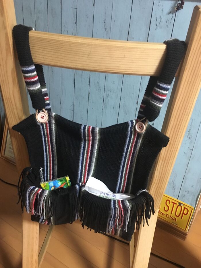 使わないマフラーが収納ポーチに!!