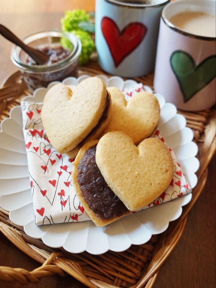 和菓子好き男子に♡餡バタークッキー