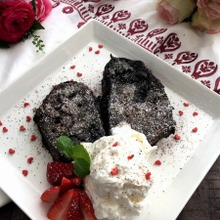 バレンタインの朝はブラックココアパウダーのビターなフレンチトースト♪