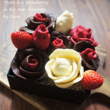 ロマンチックな薔薇のバレンタイン苺チョコ