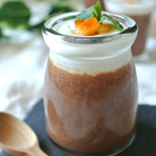 材料3つで簡単時短!濃厚チョコレートプリン