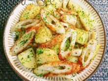 節約70円!お弁当におつまみに*のり塩バターちくじゃが