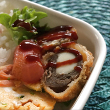 牛コマでかんたん!お安く!チーズ巻きカツ